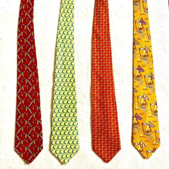 Salvatore Ferragamo Red and Yellow Ties Collection - Picture 1 of 9